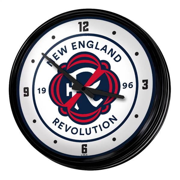 New England Revolution: Retro Lighted Wall Clock