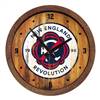 New England Revolution: Weathered "Faux" Barrel Top Clock  