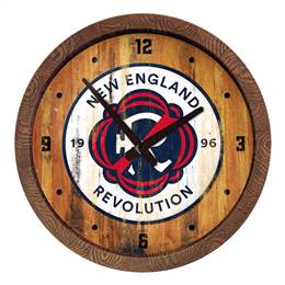 New England Revolution: Weathered "Faux" Barrel Top Clock  