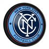 New York City FC: Round Slimline Lighted Wall Sign  