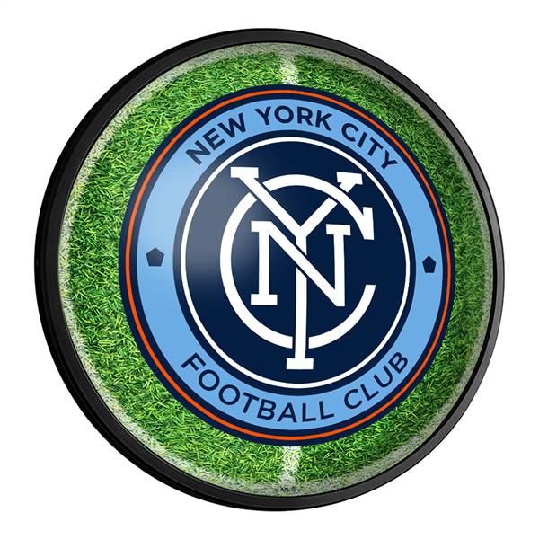 New York City FC: Pitch - Round Slimline Lighted Wall Sign  