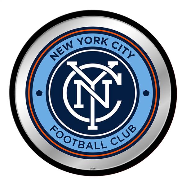 New York City FC: Modern Disc Mirrored Wall Sign