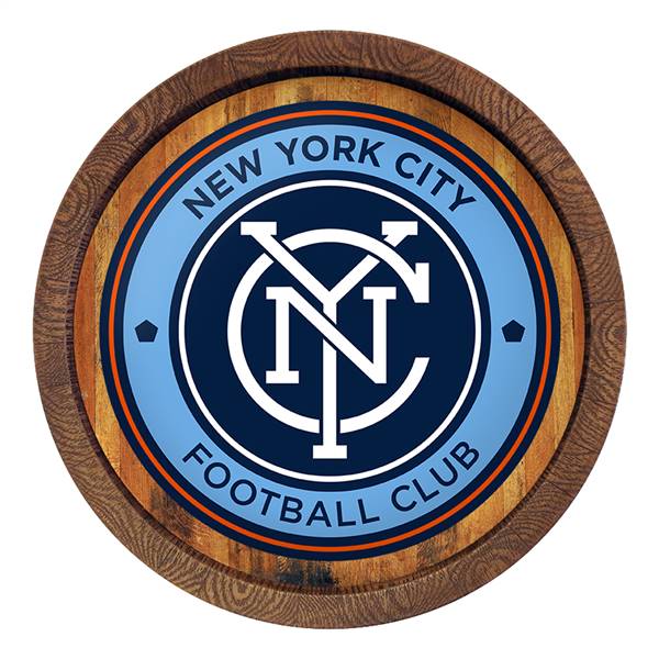 New York City FC: "Faux" Barrel Top Sign  