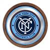 New York City FC: Barrel Top Framed Mirror Mirrored Wall Sign  