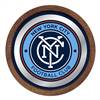 New York City FC: Barrel Top Framed Mirror Mirrored Wall Sign  