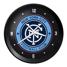 New York City FC: Ribbed Frame Wall Clock  