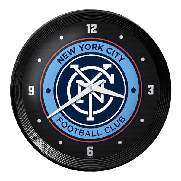 New York City FC: Ribbed Frame Wall Clock