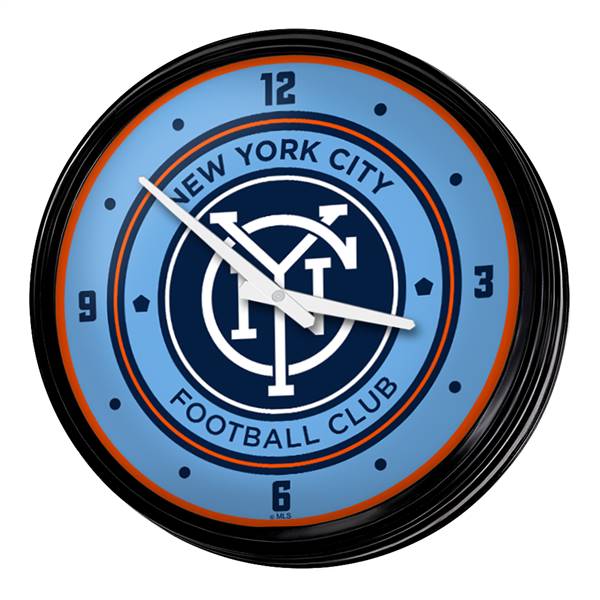 New York City FC: Retro Lighted Wall Clock