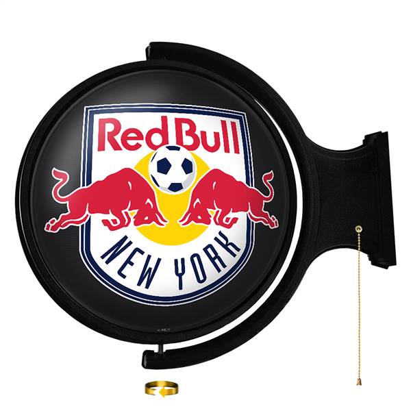 New York Red Bulls: Original Round Rotating Lighted Wall Sign  