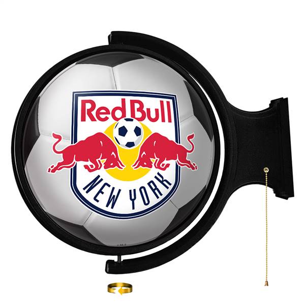 New York Red Bulls: Soccer Ball - Original Round Rotating Lighted Wall Sign  