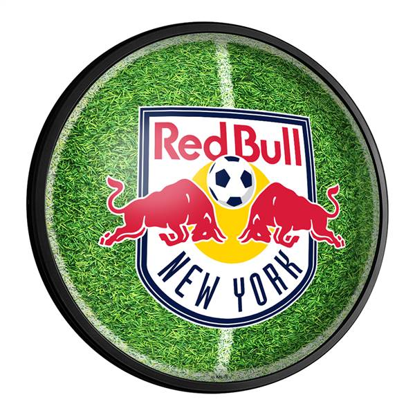 New York Red Bulls: Pitch - Round Slimline Lighted Wall Sign