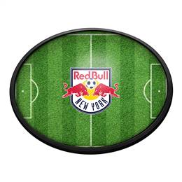 New York Red Bulls: Pitch - Oval Slimline Lighted Wall Sign