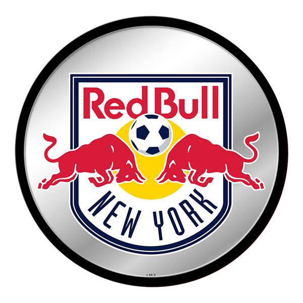 New York Red Bulls: Modern Disc Mirrored Wall Sign