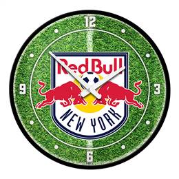 New York Red Bulls: Pitch - Modern Disc Wall Clock