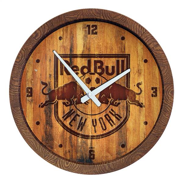 New York Red Bulls: Branded "Faux" Barrel Top Clock  