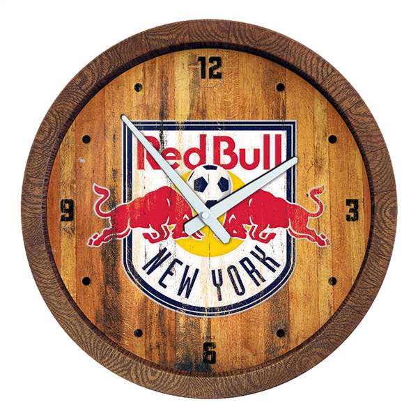 New York Red Bulls: Weathered "Faux" Barrel Top Clock  