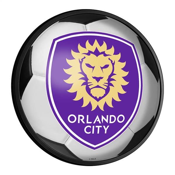 Orlando City: Soccer - Round Slimline Lighted Wall Sign