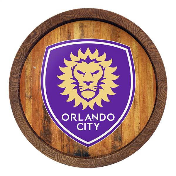 Orlando City: "Faux" Barrel Top Sign  