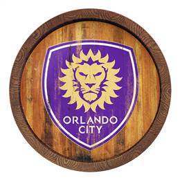 Orlando City: Weathered "Faux" Barrel Top Sign  