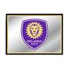 Orlando City: Framed Mirrored Wall Sign