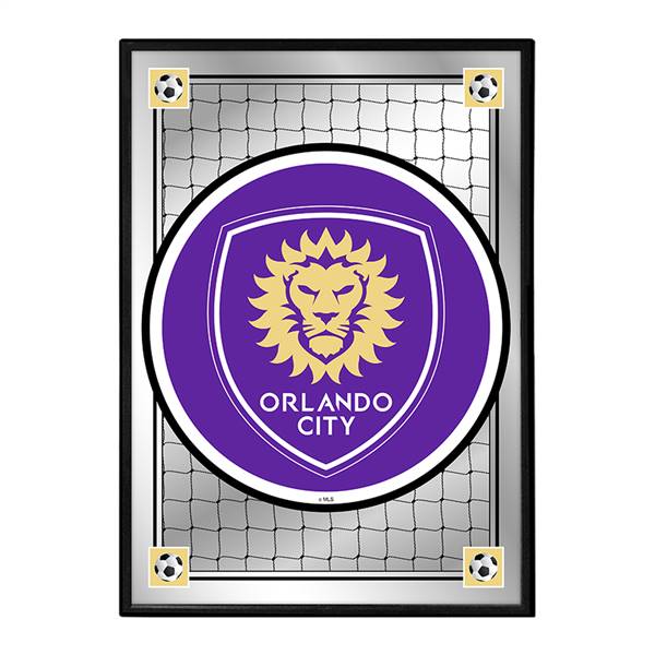 Orlando City: Team Spirit - Framed Mirrored Wall Sign