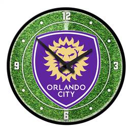 Orlando City: Pitch - Modern Disc Wall Clock