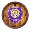 Orlando City: Weathered "Faux" Barrel Top Clock  