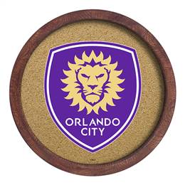 Orlando City: "Faux" Barrel Framed Cork Board  