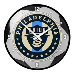 Philadelphia Union: Soccer Ball - Modern Disc Wall Clock