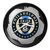 Philadelphia Union: Soccer Ball - Ribbed Frame Wall Clock