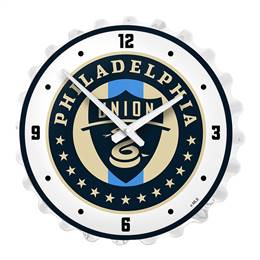 Philadelphia Union: Bottle Cap Lighted Wall Clock