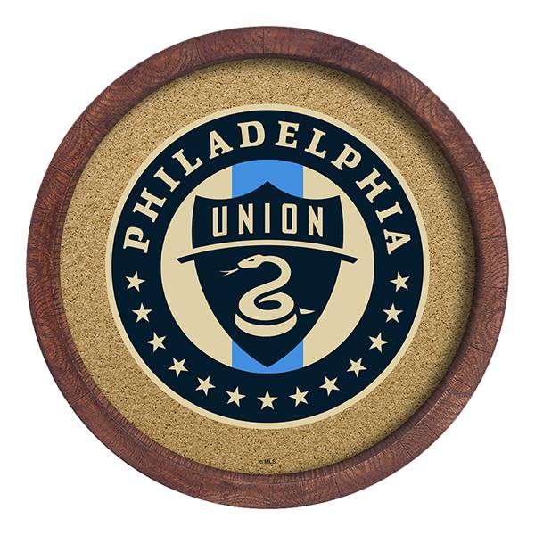 Philadelphia Union: "Faux" Barrel Framed Cork Board  