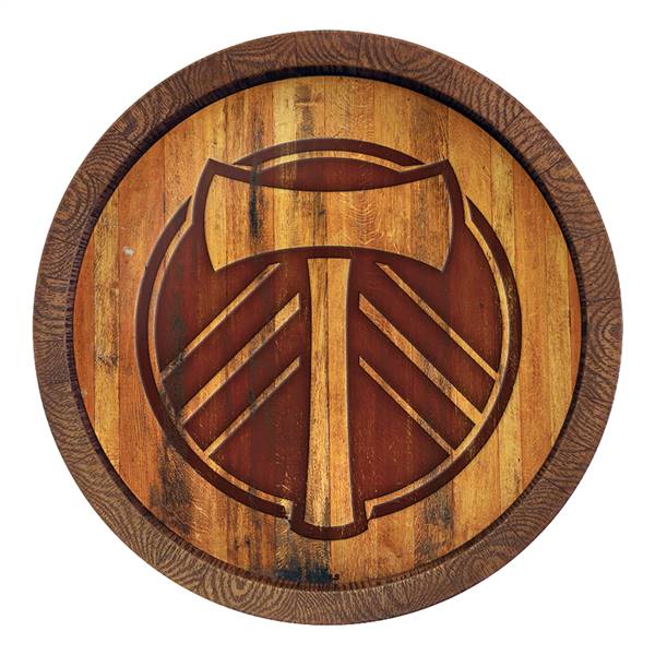 Portland Timbers: Branded "Faux" Barrel Top Sign  
