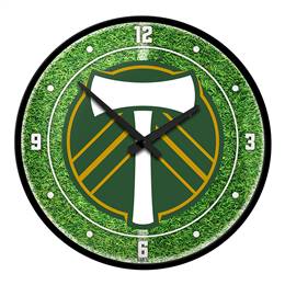 Portland Timbers: Pitch - Modern Disc Wall Clock