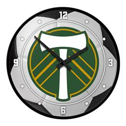 Portland Timbers: Soccer Ball - Modern Disc Wall Clock