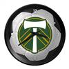 Portland Timbers: Soccer Ball - Ribbed Frame Wall Clock