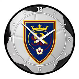 Real Salt Lake: Soccer Ball - Modern Disc Wall Clock