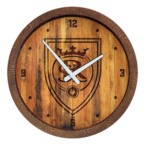 Real Salt Lake: Branded "Faux" Barrel Top Clock  