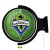 Seattle Sounders: Pitch - Original Round Rotating Lighted Wall Sign  