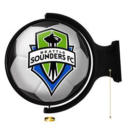 Seattle Sounders: Soccer Ball - Original Round Rotating Lighted Wall Sign