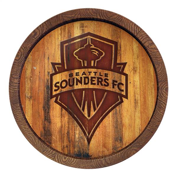 Seattle Sounders: Branded "Faux" Barrel Top Sign  