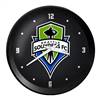 Seattle Sounders: Ribbed Frame Wall Clock