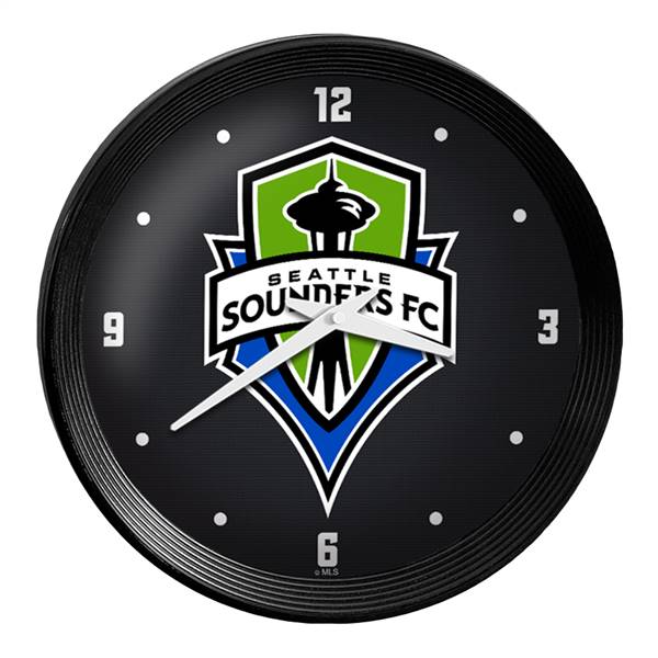 Seattle Sounders: Ribbed Frame Wall Clock