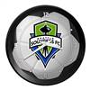 Seattle Sounders: Soccer Ball - Ribbed Frame Wall Clock