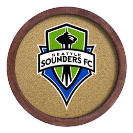 Seattle Sounders: "Faux" Barrel Framed Cork Board  