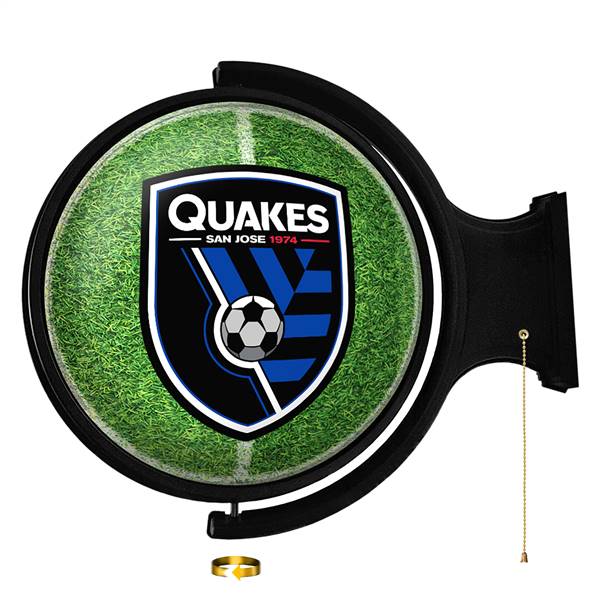 San Jose Earthquakes: Pitch - Original Round Rotating Lighted Wall Sign  