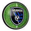 San Jose Earthquakes: Pitch - Round Slimline Lighted Wall Sign