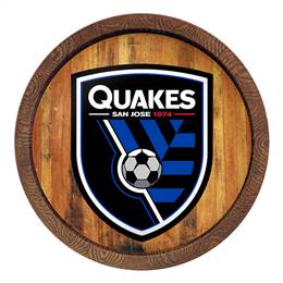 San Jose Earthquakes: "Faux" Barrel Top Sign  