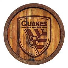 San Jose Earthquakes: Branded "Faux" Barrel Top Sign  