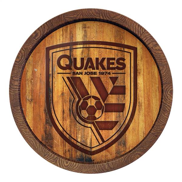 San Jose Earthquakes: Branded "Faux" Barrel Top Sign  
